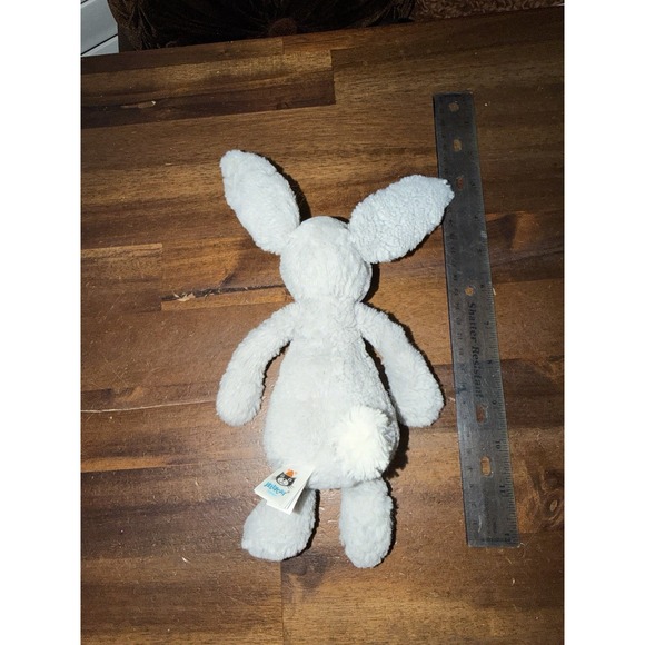 Jellycat SMALL BASHFUL GREY BUNNY Little Plush Gray Stuffed Animal Rabbit Toy - Picture 3 of 5